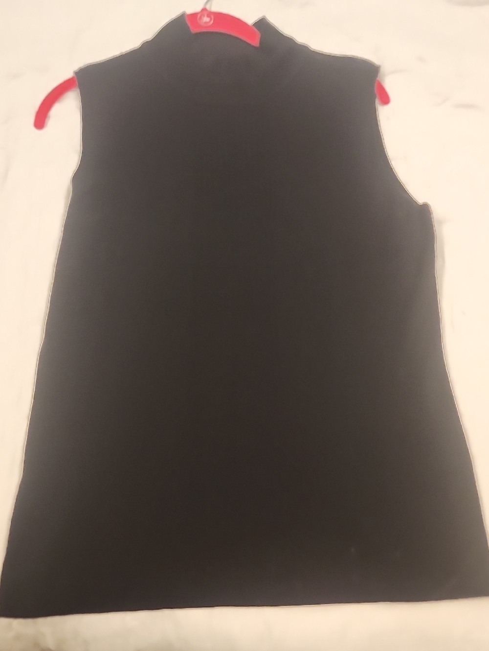 Dress Barn Black Sleeveless Mock Neck Tank Top